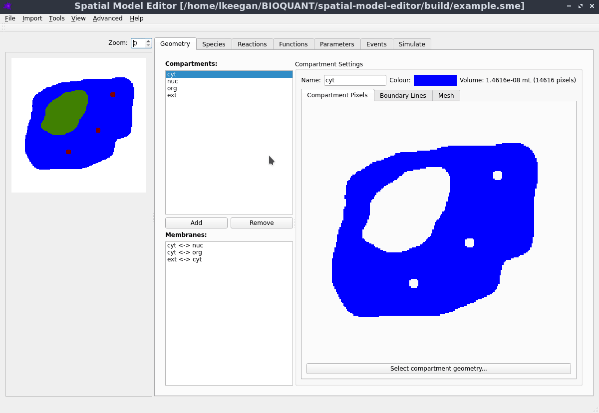 screenshot showing geometry mesh settings